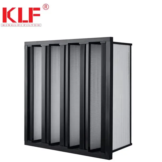 Filtro de aire HEPA tipo V Bank de tela de carbón plisado al por mayor