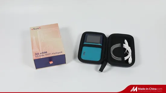 Router WiFi portátil de bolsillo de doble banda Esim WiFi6 inalámbrico 5G compatible con datos 4G y 5G para viajeros